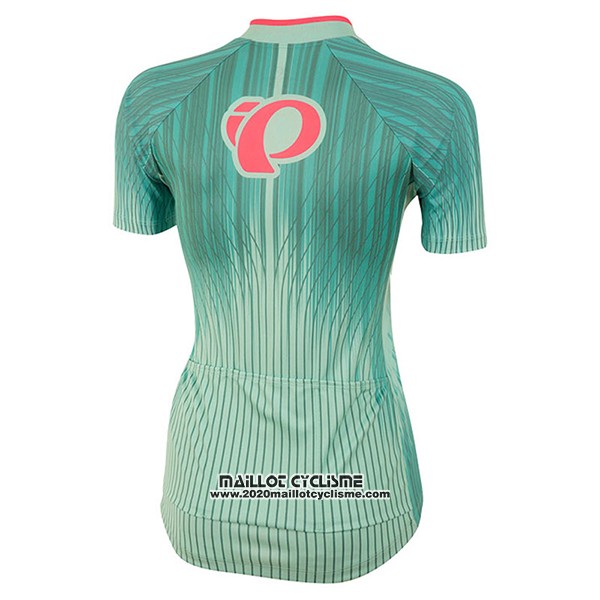 2017 Maillot Ciclismo Femme Pearl Izumi Vert et Blanc Manches Courtes et Cuissard